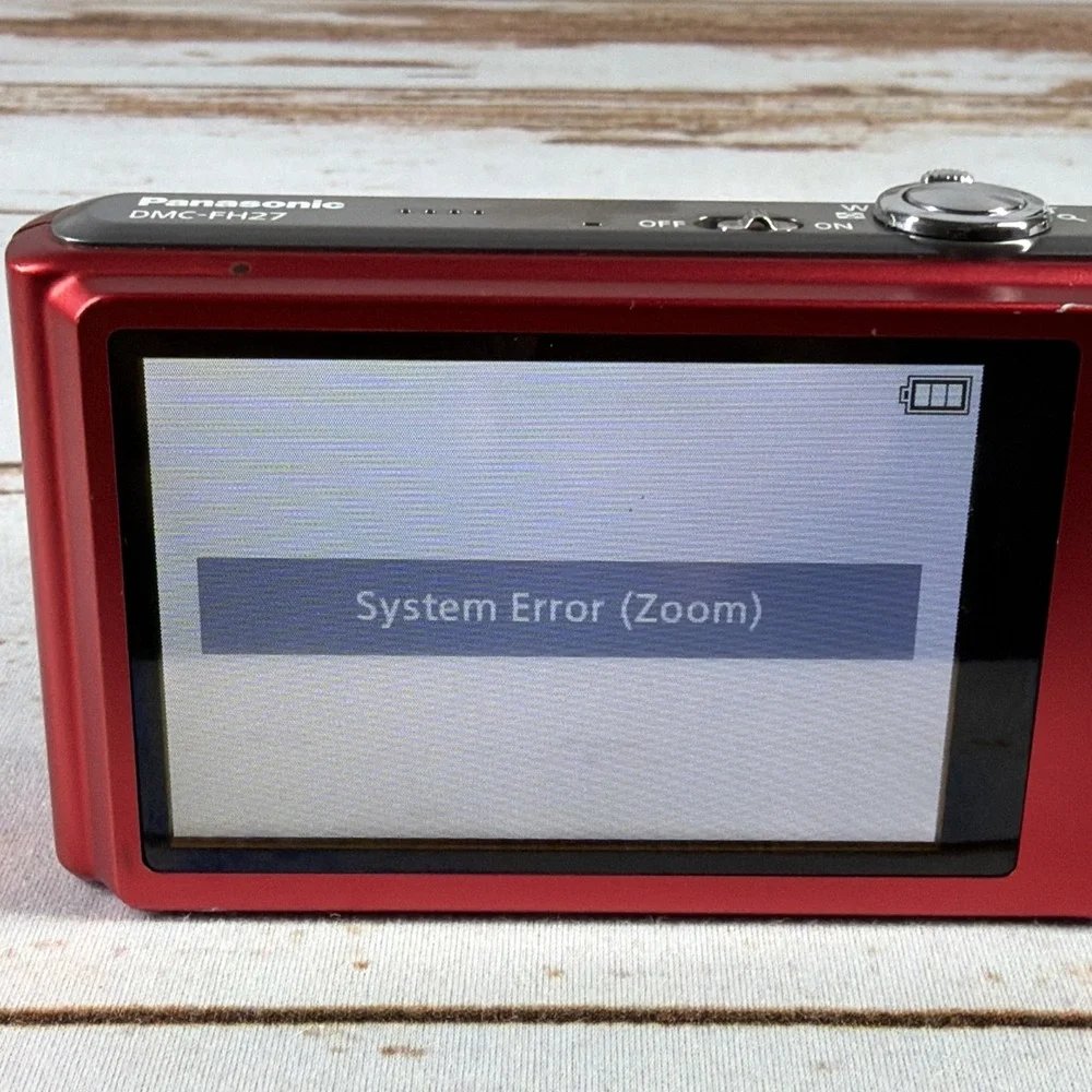 Panasonic Lumix DMC-FH27 16MP Camera AS-IS System Error Zoom Parts